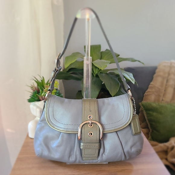 Coach Soho Leather Buckle Flap Shoulder Bag - Picture 1 of 8